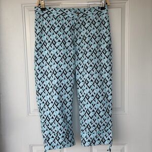 •UVSkinz• UPF 50+ Aqua Geometric Outdoor Fishing Pants - Size Small